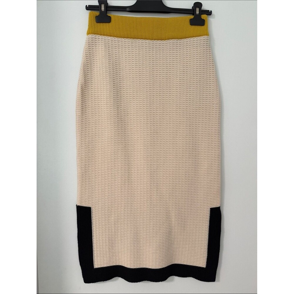SKFK Gilda Organic Cotton Cream Midi Skirt